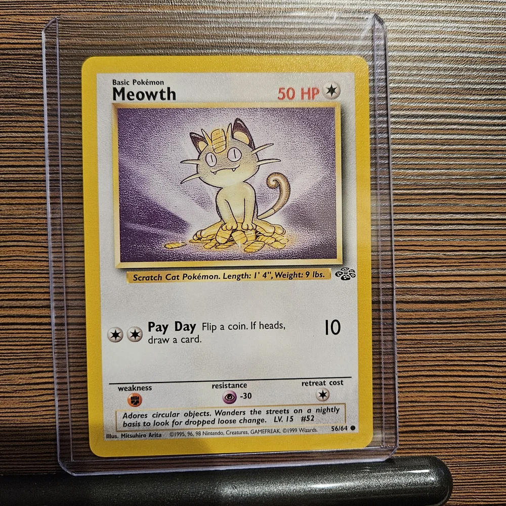 Pokemon Meowth 56/64 Jungle Card